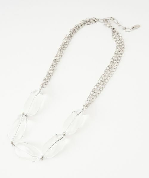 Leilian PLUS HOUSE / レリアンプラスハウス ネックレス・ペンダント・チョーカー | クリアモチーフショートネックレス | 詳細1
