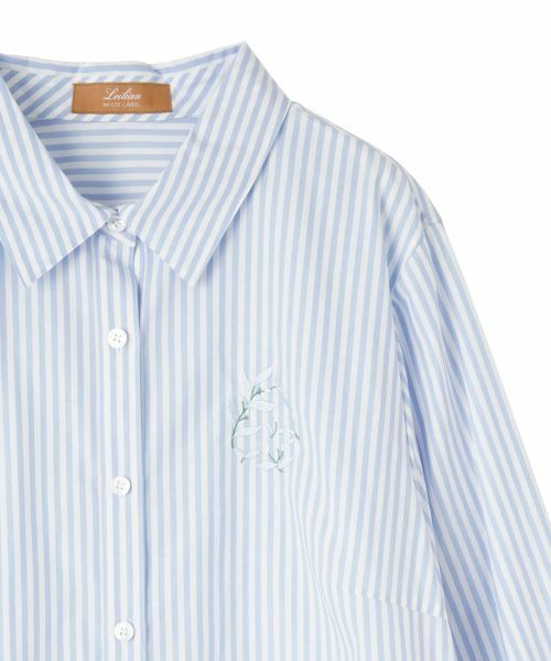 Leilian PLUS HOUSE / レリアンプラスハウス シャツ・ブラウス | ストライプシャツ【Leilian WHITE LABEL】 | 詳細2