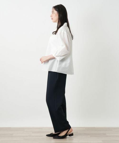 Leilian PLUS HOUSE / レリアンプラスハウス シャツ・ブラウス | メッシュブラウス【Leilian WHITE LABEL】 | 詳細2