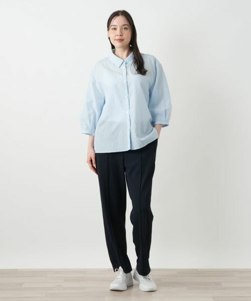 Leilian PLUS HOUSE / レリアンプラスハウス シャツ・ブラウス | メッシュブラウス【Leilian WHITE LABEL】 | 詳細5