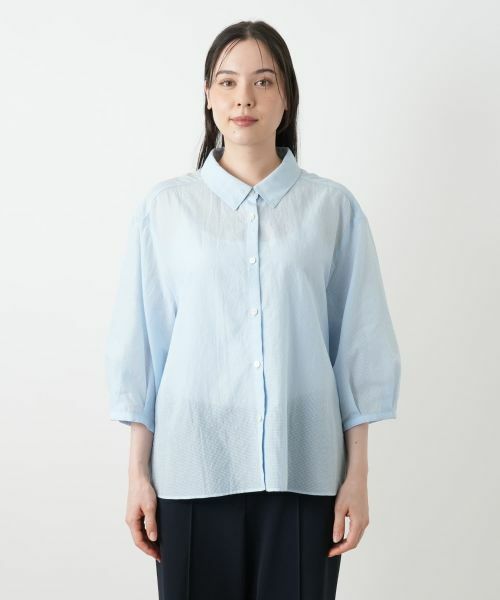 Leilian PLUS HOUSE / レリアンプラスハウス シャツ・ブラウス | メッシュブラウス【Leilian WHITE LABEL】 | 詳細8