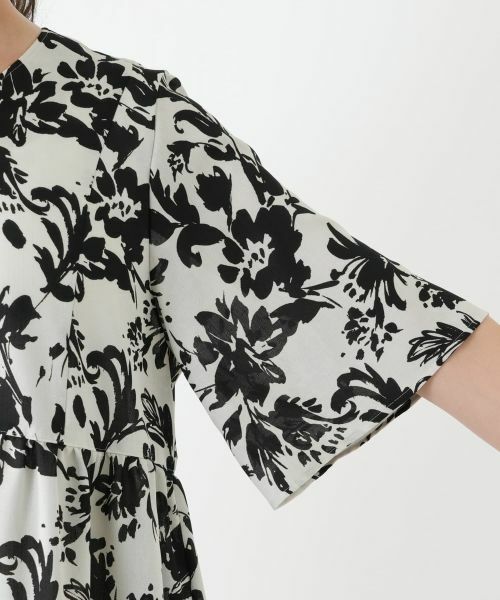 Leilian PLUS HOUSE / レリアンプラスハウス シャツ・ブラウス | 【店舗人気】プリントフレアブラウス【Leilian WHITE LABEL】 | 詳細11