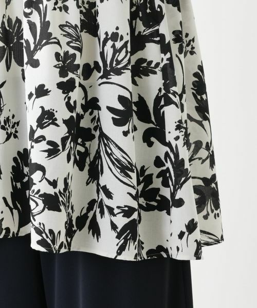 Leilian PLUS HOUSE / レリアンプラスハウス シャツ・ブラウス | 【店舗人気】プリントフレアブラウス【Leilian WHITE LABEL】 | 詳細12