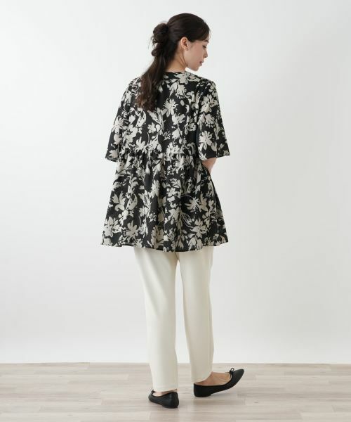 Leilian PLUS HOUSE / レリアンプラスハウス シャツ・ブラウス | 【店舗人気】プリントフレアブラウス【Leilian WHITE LABEL】 | 詳細3