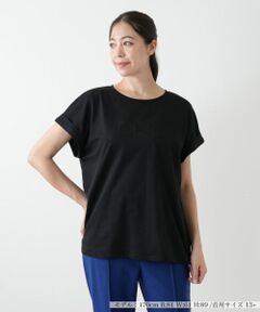 Leilian PLUS HOUSE / レリアンプラスハウス Tシャツ | 【店舗人気】ロゴ刺繍Tシャツ【Leilian WHITE LABEL】