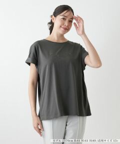 Leilian PLUS HOUSE / レリアンプラスハウス Tシャツ | 【店舗人気】ロゴ刺繍Tシャツ【Leilian WHITE LABEL】