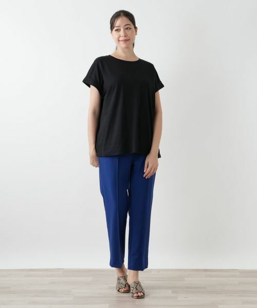 Leilian PLUS HOUSE / レリアンプラスハウス Tシャツ | 【店舗人気】ロゴ刺繍Tシャツ【Leilian WHITE LABEL】 | 詳細1