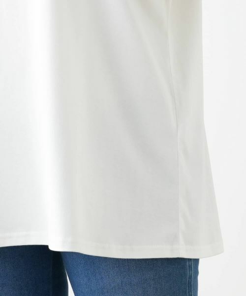 Leilian PLUS HOUSE / レリアンプラスハウス Tシャツ | 【店舗人気】ロゴ刺繍Tシャツ【Leilian WHITE LABEL】 | 詳細16