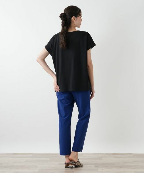 Leilian PLUS HOUSE / レリアンプラスハウス Tシャツ | 【店舗人気】ロゴ刺繍Tシャツ【Leilian WHITE LABEL】 | 詳細3