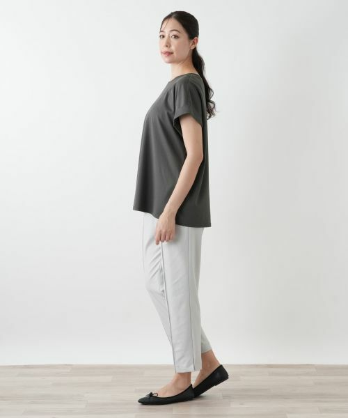 Leilian PLUS HOUSE / レリアンプラスハウス Tシャツ | 【店舗人気】ロゴ刺繍Tシャツ【Leilian WHITE LABEL】 | 詳細5