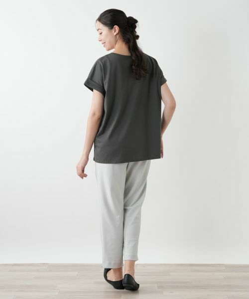 Leilian PLUS HOUSE / レリアンプラスハウス Tシャツ | 【店舗人気】ロゴ刺繍Tシャツ【Leilian WHITE LABEL】 | 詳細6