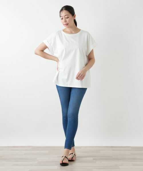 Leilian PLUS HOUSE / レリアンプラスハウス Tシャツ | 【店舗人気】ロゴ刺繍Tシャツ【Leilian WHITE LABEL】 | 詳細7