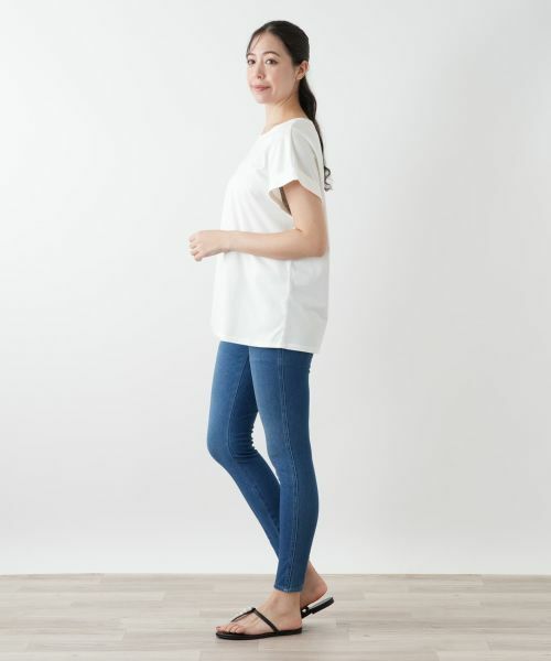 Leilian PLUS HOUSE / レリアンプラスハウス Tシャツ | 【店舗人気】ロゴ刺繍Tシャツ【Leilian WHITE LABEL】 | 詳細8