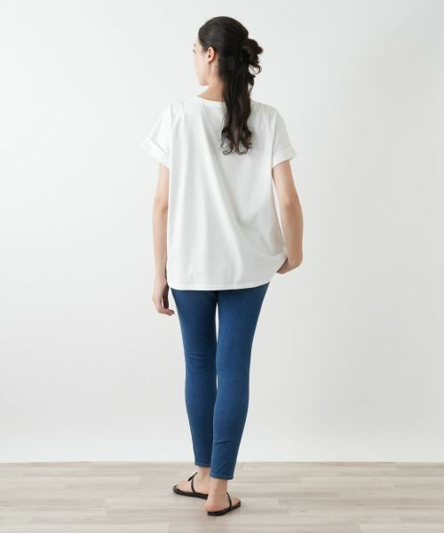 Leilian PLUS HOUSE / レリアンプラスハウス Tシャツ | 【店舗人気】ロゴ刺繍Tシャツ【Leilian WHITE LABEL】 | 詳細9