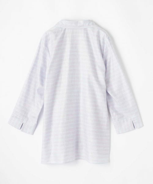 Leilian PLUS HOUSE / レリアンプラスハウス シャツ・ブラウス | ボーダーオープンカラーブラウス【Leilian WHITE LABEL】 | 詳細15