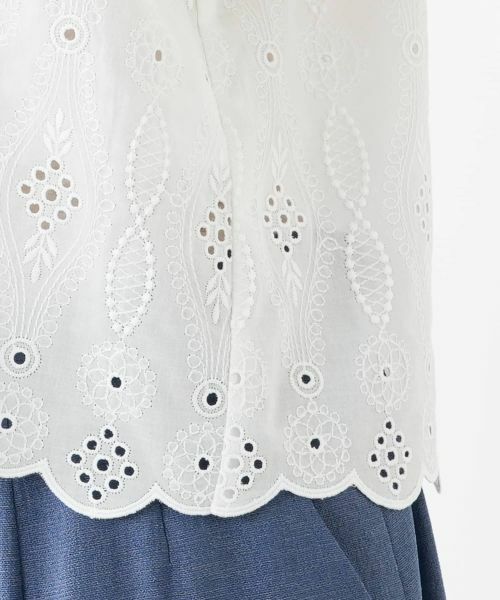 Leilian PLUS HOUSE / レリアンプラスハウス シャツ・ブラウス | カットワーク刺繍ブラウス【Leilian WHITE LABEL】 | 詳細11