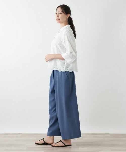 Leilian PLUS HOUSE / レリアンプラスハウス シャツ・ブラウス | カットワーク刺繍ブラウス【Leilian WHITE LABEL】 | 詳細2