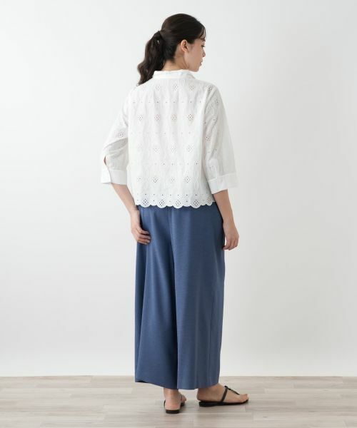 Leilian PLUS HOUSE / レリアンプラスハウス シャツ・ブラウス | カットワーク刺繍ブラウス【Leilian WHITE LABEL】 | 詳細3