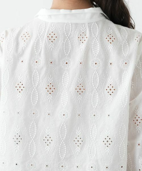 Leilian PLUS HOUSE / レリアンプラスハウス シャツ・ブラウス | カットワーク刺繍ブラウス【Leilian WHITE LABEL】 | 詳細8