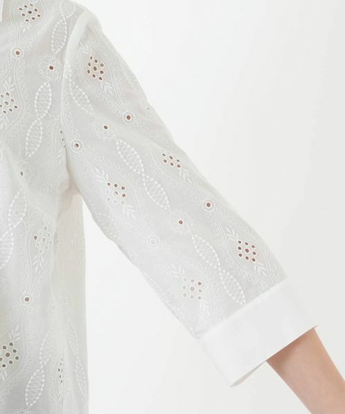 Leilian PLUS HOUSE / レリアンプラスハウス シャツ・ブラウス | カットワーク刺繍ブラウス【Leilian WHITE LABEL】 | 詳細9