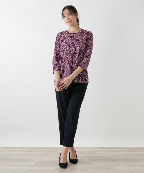 Leilian PLUS HOUSE / レリアンプラスハウス カットソー | プリントカットソー | 詳細1