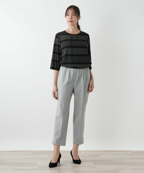 Leilian PLUS HOUSE / レリアンプラスハウス その他パンツ | ストレッチクロップドパンツ | 詳細1
