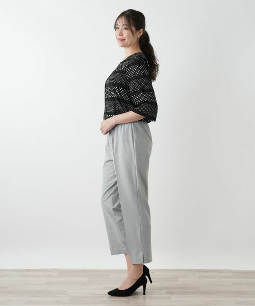 Leilian PLUS HOUSE / レリアンプラスハウス その他パンツ | ストレッチクロップドパンツ | 詳細2