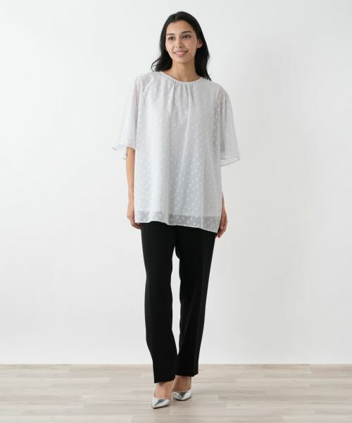 Leilian PLUS HOUSE / レリアンプラスハウス その他パンツ | ストレートストレッチパンツ | 詳細1