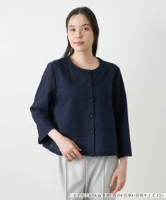 Leilian PLUS HOUSE / レリアンプラスハウス シャツ・ブラウス | 【店舗人気】クロップドブラウス【Leilian WHITE LABEL】
