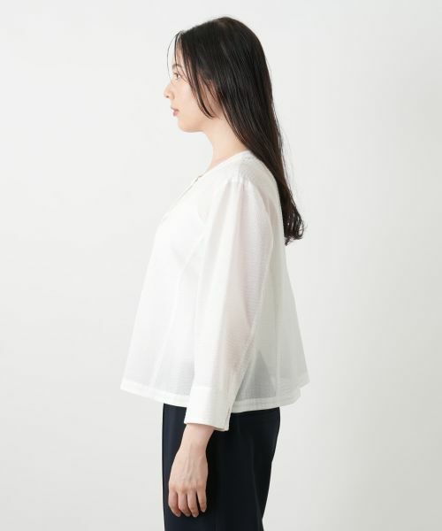 Leilian PLUS HOUSE / レリアンプラスハウス シャツ・ブラウス | 【店舗人気】クロップドブラウス【Leilian WHITE LABEL】 | 詳細12