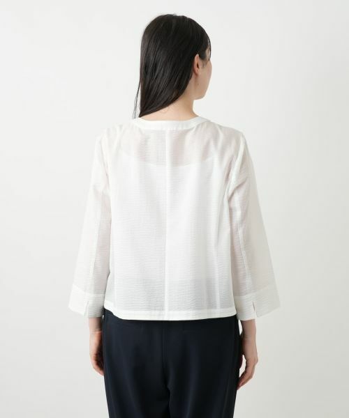 Leilian PLUS HOUSE / レリアンプラスハウス シャツ・ブラウス | 【店舗人気】クロップドブラウス【Leilian WHITE LABEL】 | 詳細13