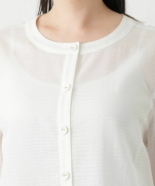 Leilian PLUS HOUSE / レリアンプラスハウス シャツ・ブラウス | 【店舗人気】クロップドブラウス【Leilian WHITE LABEL】 | 詳細14