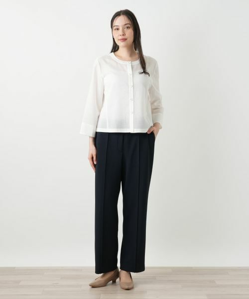 Leilian PLUS HOUSE / レリアンプラスハウス シャツ・ブラウス | 【店舗人気】クロップドブラウス【Leilian WHITE LABEL】 | 詳細7