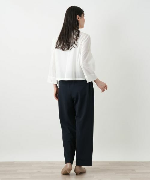 Leilian PLUS HOUSE / レリアンプラスハウス シャツ・ブラウス | 【店舗人気】クロップドブラウス【Leilian WHITE LABEL】 | 詳細9