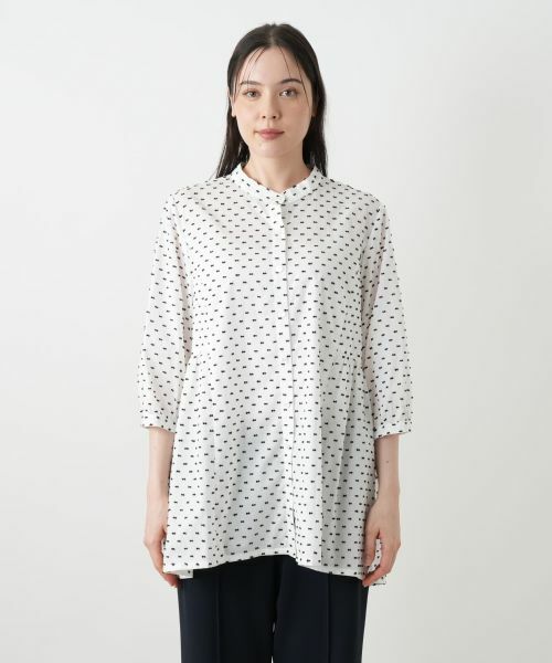 Leilian PLUS HOUSE / レリアンプラスハウス シャツ・ブラウス | 【店舗人気】スタンドカラーブラウス【Leilian WHITE LABEL】 | 詳細10