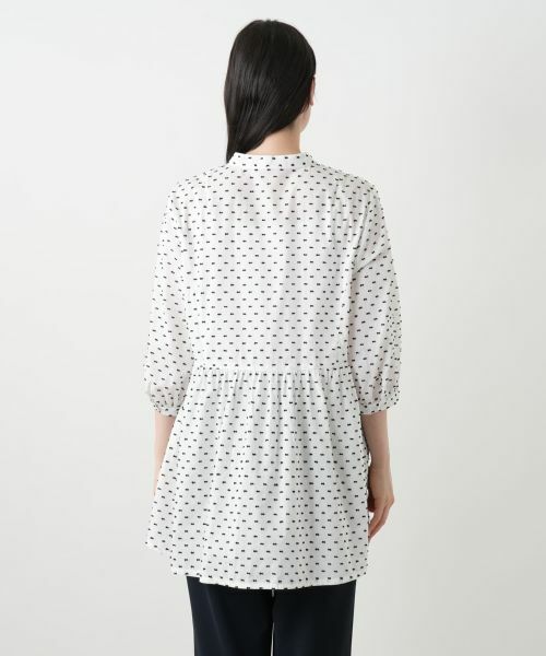 Leilian PLUS HOUSE / レリアンプラスハウス シャツ・ブラウス | 【店舗人気】スタンドカラーブラウス【Leilian WHITE LABEL】 | 詳細12