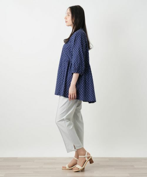 Leilian PLUS HOUSE / レリアンプラスハウス シャツ・ブラウス | 【店舗人気】スタンドカラーブラウス【Leilian WHITE LABEL】 | 詳細2