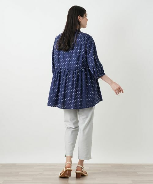 Leilian PLUS HOUSE / レリアンプラスハウス シャツ・ブラウス | 【店舗人気】スタンドカラーブラウス【Leilian WHITE LABEL】 | 詳細3