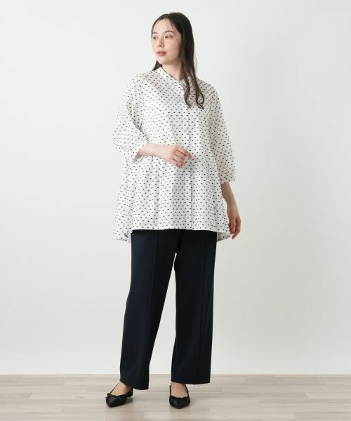 Leilian PLUS HOUSE / レリアンプラスハウス シャツ・ブラウス | 【店舗人気】スタンドカラーブラウス【Leilian WHITE LABEL】 | 詳細7