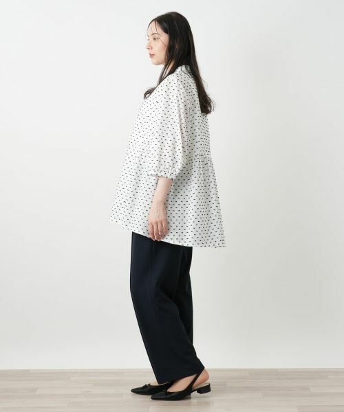 Leilian PLUS HOUSE / レリアンプラスハウス シャツ・ブラウス | 【店舗人気】スタンドカラーブラウス【Leilian WHITE LABEL】 | 詳細8