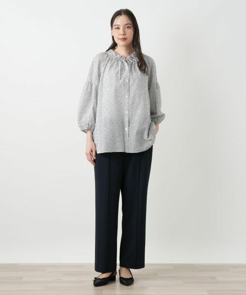 Leilian PLUS HOUSE / レリアンプラスハウス シャツ・ブラウス | プリントブラウス【Leilian WHITE LABEL】 | 詳細4