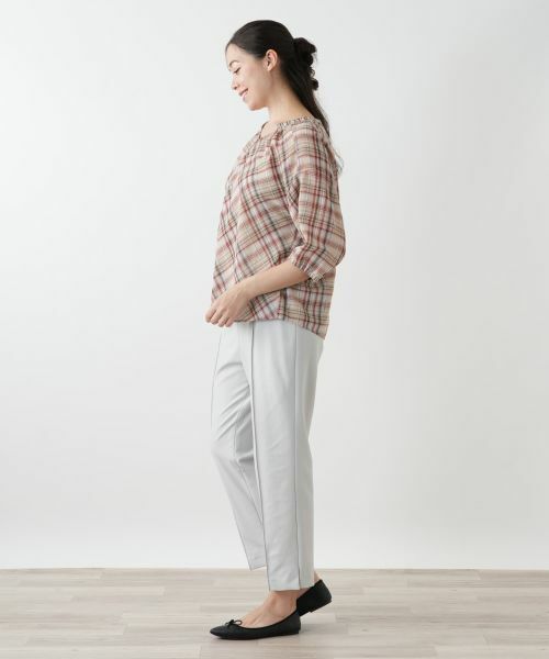 Leilian PLUS HOUSE / レリアンプラスハウス シャツ・ブラウス | チェックフレアブラウス | 詳細2