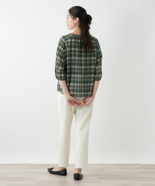 Leilian PLUS HOUSE / レリアンプラスハウス シャツ・ブラウス | チェックフレアブラウス | 詳細6