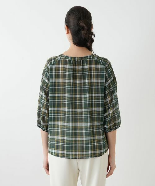 Leilian PLUS HOUSE / レリアンプラスハウス シャツ・ブラウス | チェックフレアブラウス | 詳細9
