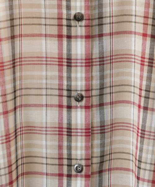 Leilian PLUS HOUSE / レリアンプラスハウス シャツ・ブラウス | プリーツ切替チェックブラウス | 詳細14