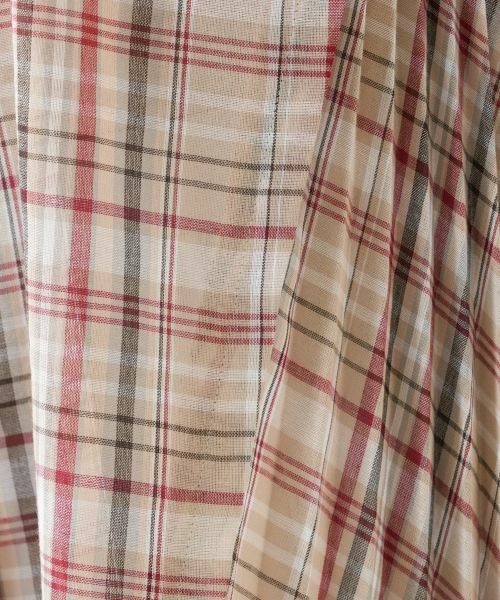 Leilian PLUS HOUSE / レリアンプラスハウス シャツ・ブラウス | プリーツ切替チェックブラウス | 詳細15