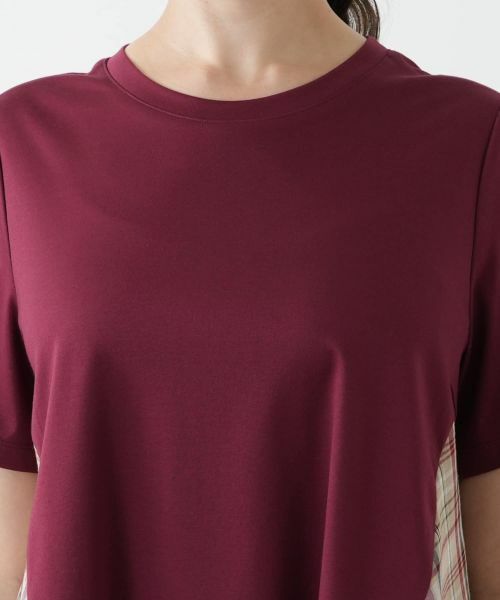 Leilian PLUS HOUSE / レリアンプラスハウス カットソー | チェック切替フレアカットソー | 詳細10