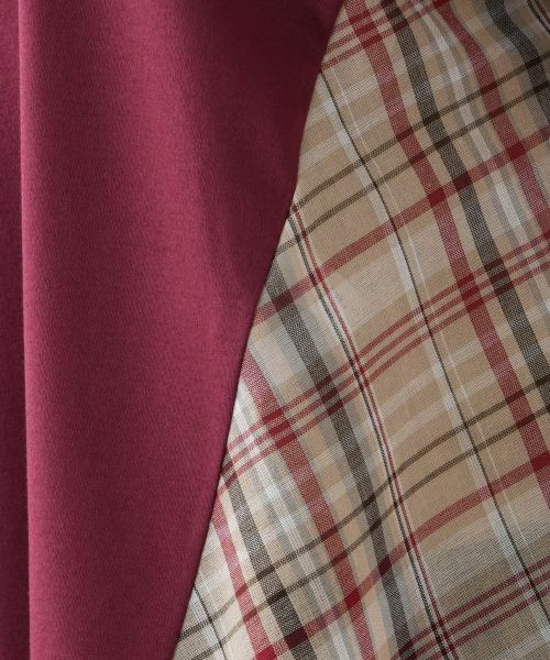 Leilian PLUS HOUSE / レリアンプラスハウス カットソー | チェック切替フレアカットソー | 詳細14