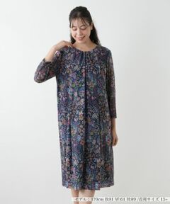 Leilian PLUS HOUSE / レリアンプラスハウス ドレス | プリントフレアワンピース【BINDA】