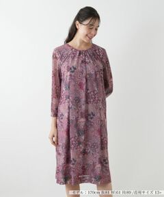 Leilian PLUS HOUSE / レリアンプラスハウス ドレス | プリントフレアワンピース【BINDA】